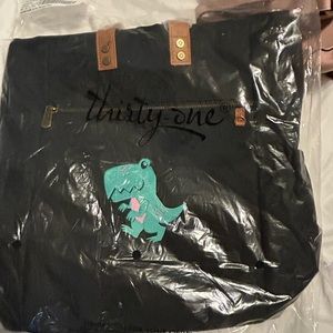 Brand new thirty one tote with a dinosaur